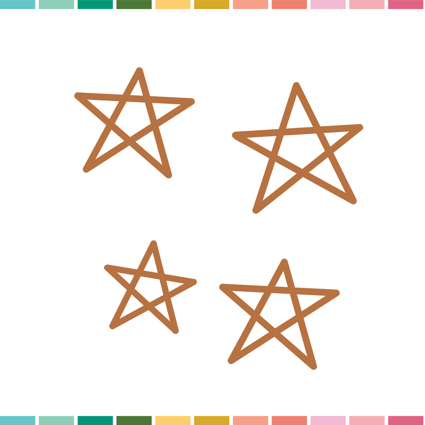 Wood Veneer Shapes | Stars