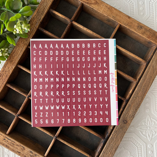 Cardstock Alpha Stickers | 2311