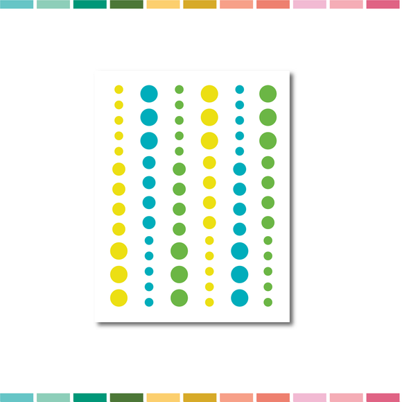 Stickers | Yellow, Blue, Green Enamel