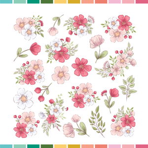 12x12 Paper (ephemera florals) | 2404