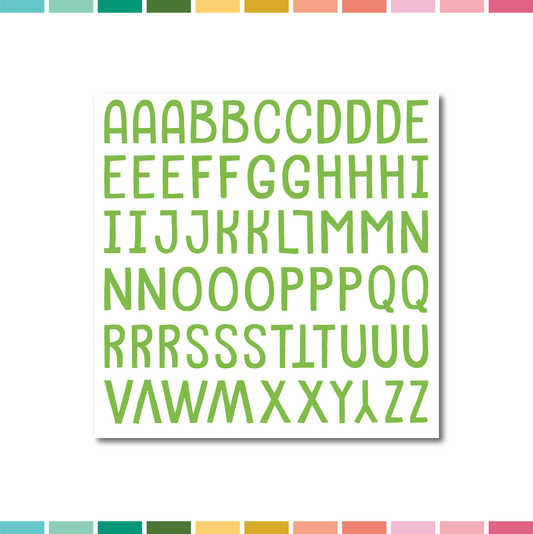 Puffy Alpha Stickers | 2404
