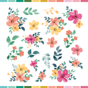 12x12 Paper (ephemera florals) | 2308