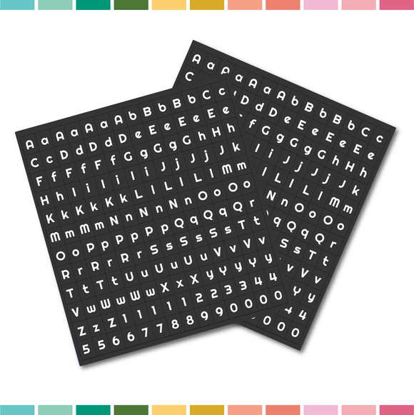 Cardstock Alpha Stickers | 2412