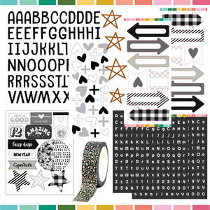 DEC24 | Black/White Scrapbook Kit