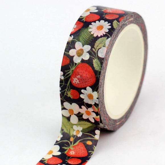 Washi | Strawberries and Flowers