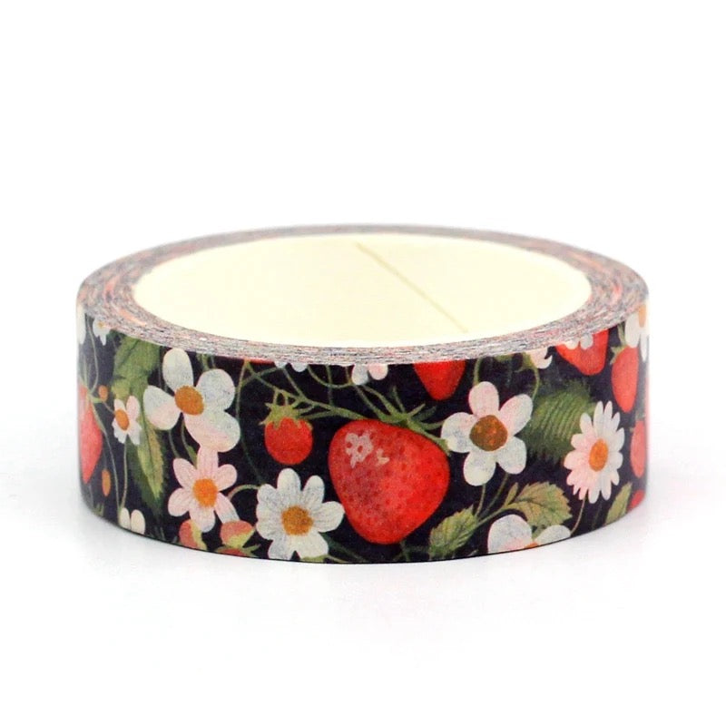 Washi | Strawberries and Flowers