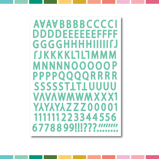 Puffy Alpha Stickers | 2401