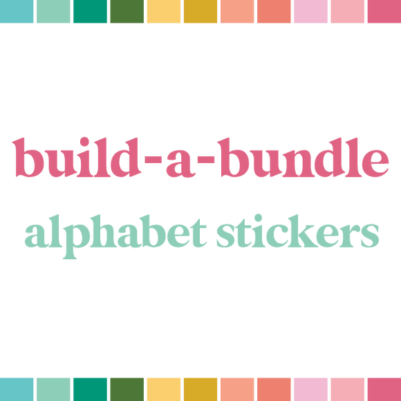Build a Bundle | Puffy Alphabet Stickers (monthly auto-ship)