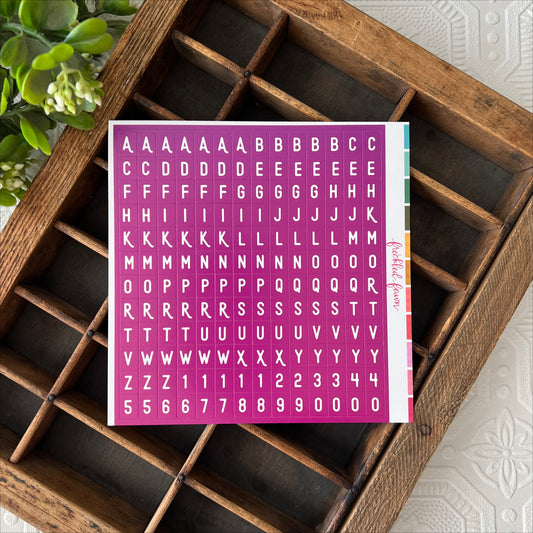 Cardstock Alpha Stickers | 2305