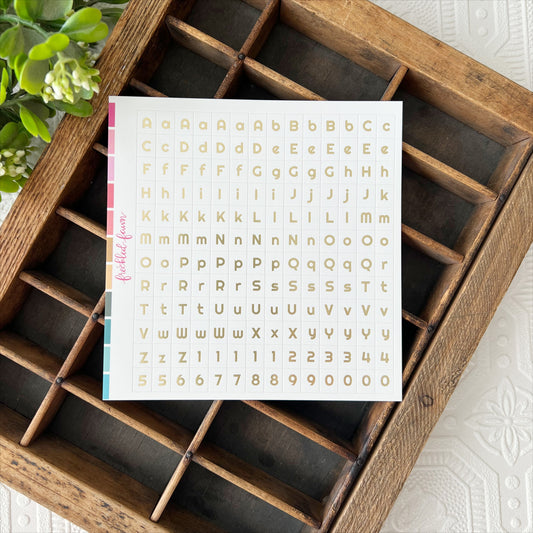 Cardstock Alpha Stickers | 2411