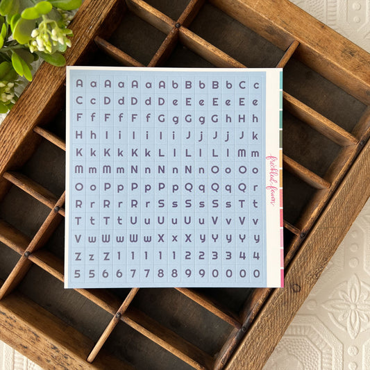 Cardstock Alpha Stickers | 2407