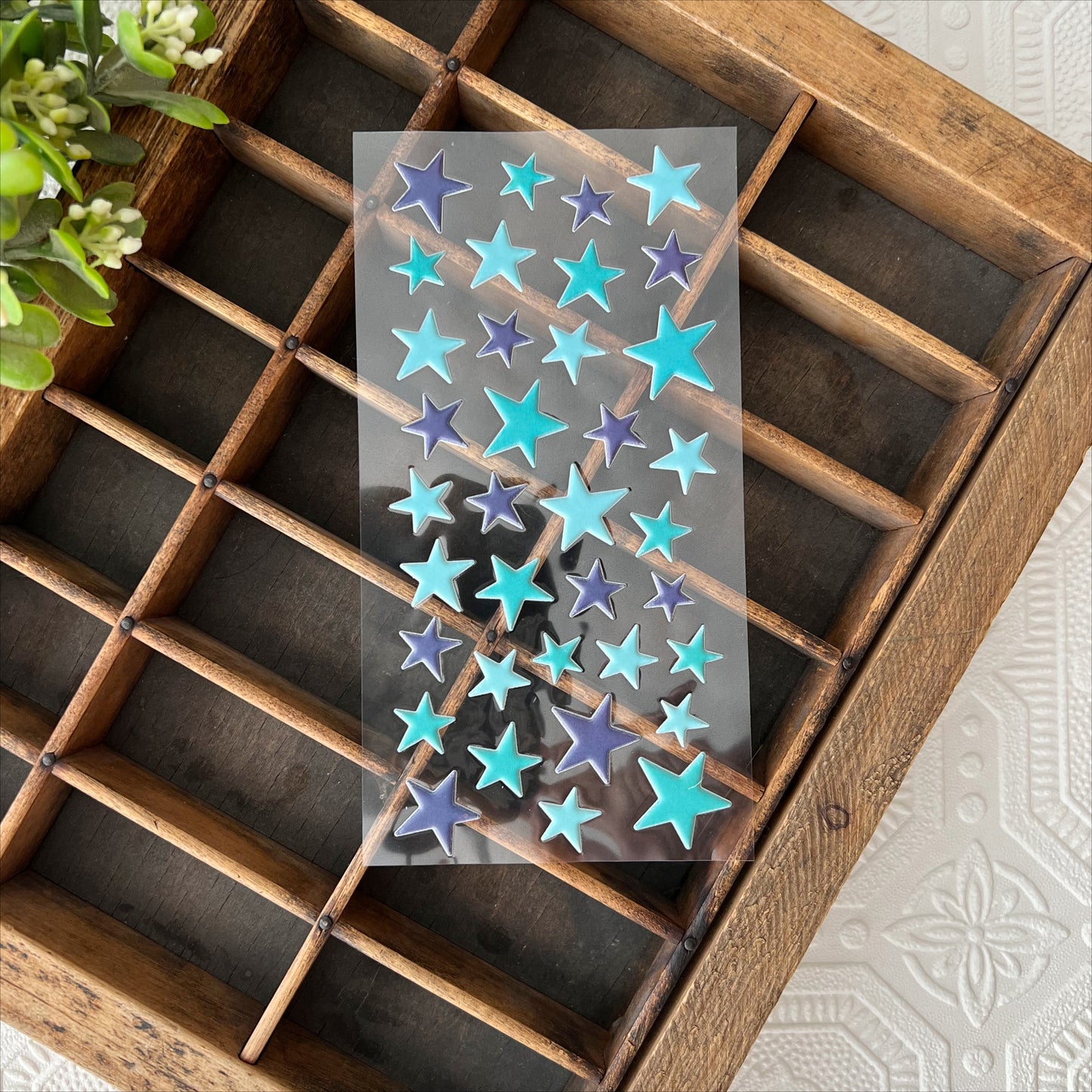 Stickers | Puffy Stars (blue)