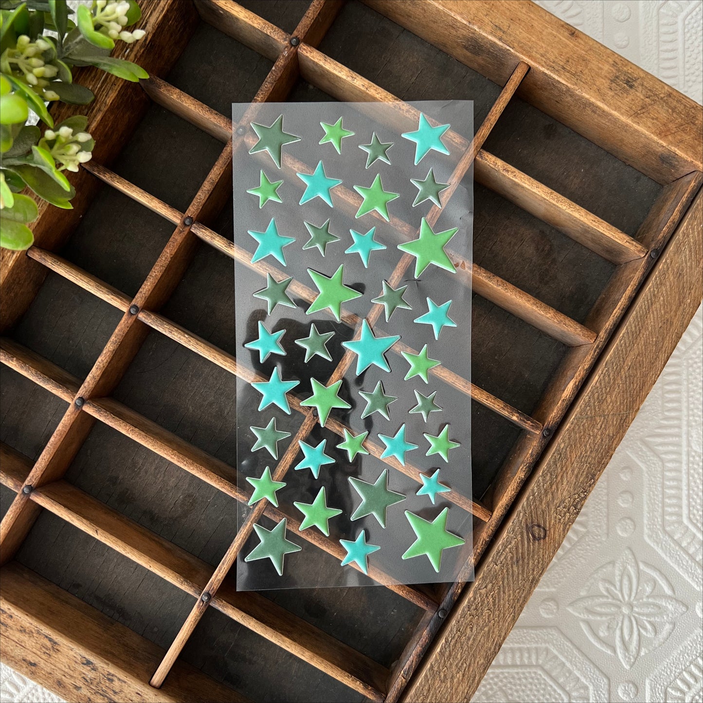 Stickers | Puffy Stars (green)