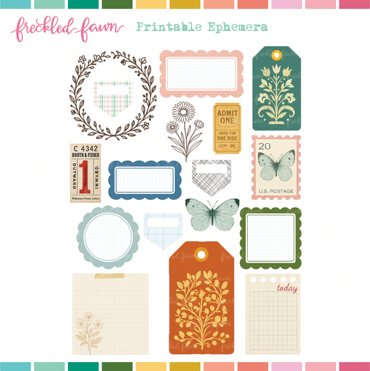 Printable | September Ephemera