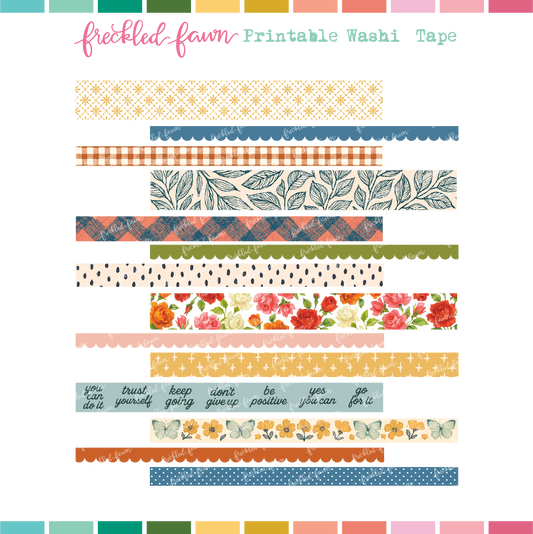 Printable | September Washi