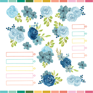 12x12 Paper (ephemera florals) | 2309