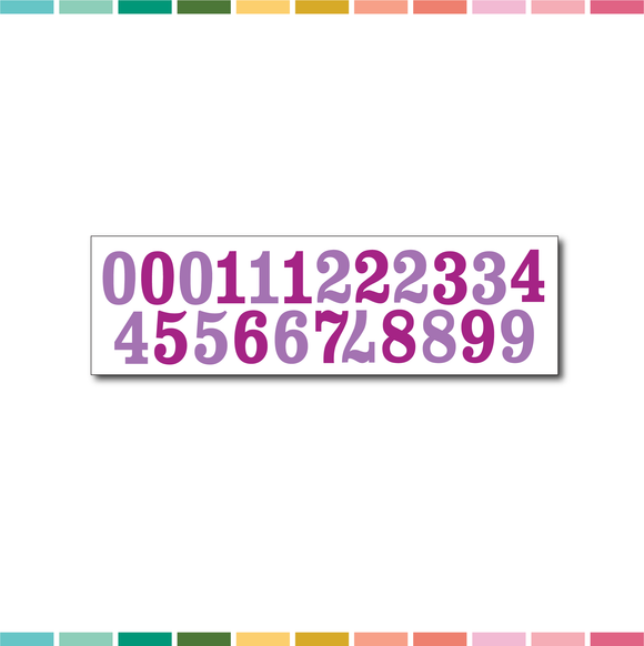 Stickers | Cardstock Numbers (purple)
