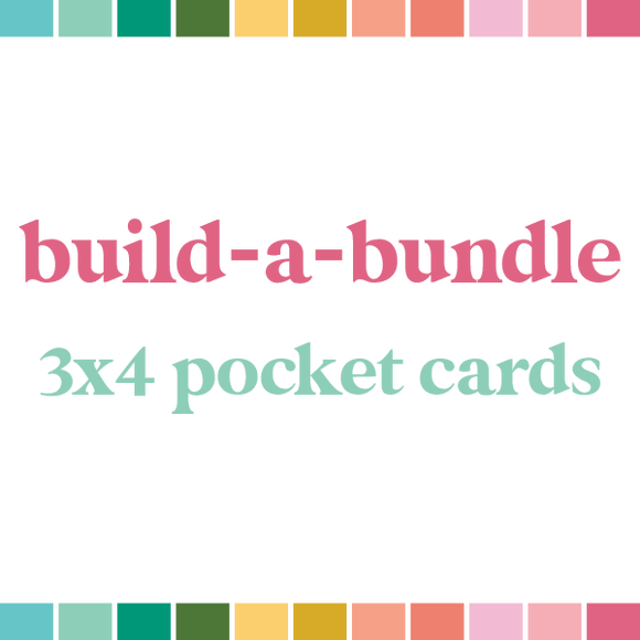 Build a Bundle | 3x4 Pocket Page Cards (monthly auto-ship)