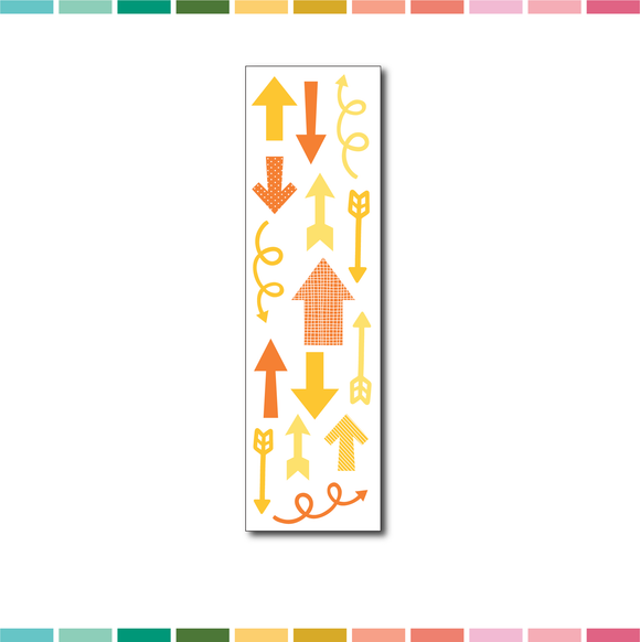 Stickers | Cardstock Arrows (yellow/orange)