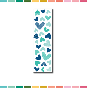 Stickers | Cardstock Hearts (blue)